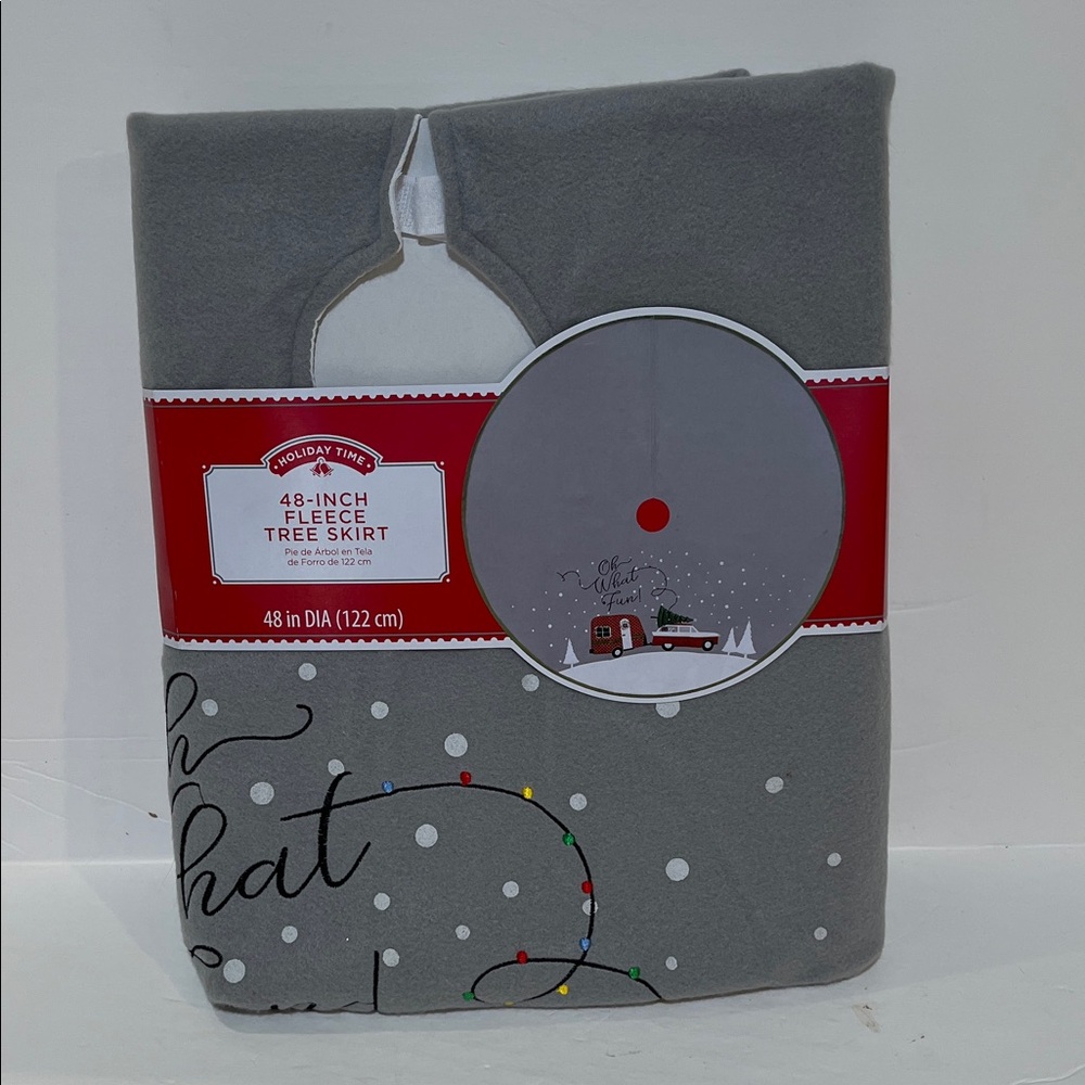 OH WHAT FUN 48” Fleece Tree Skirt NWT